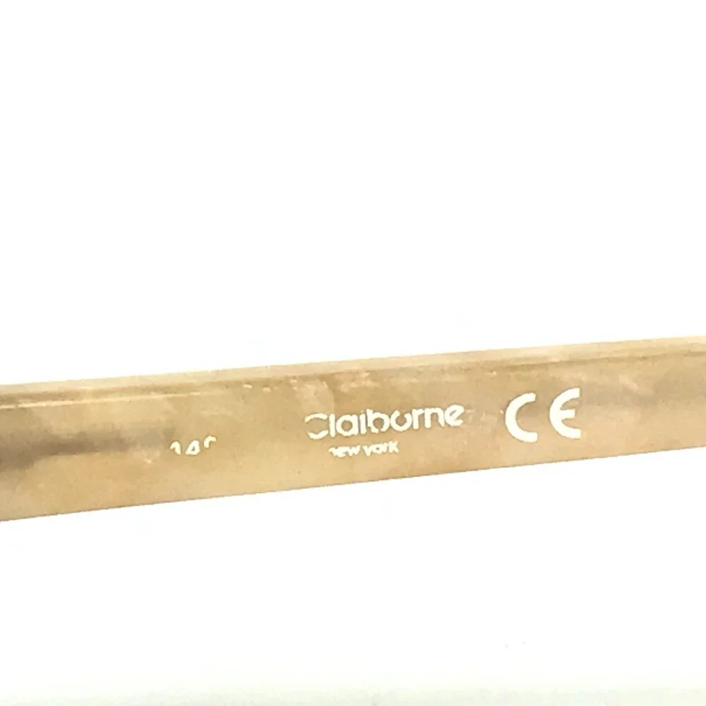 Liz Clairborne Eyeglasses Frames L343 1B0 Brown Pearl Marble Half Rim 54-17-140
